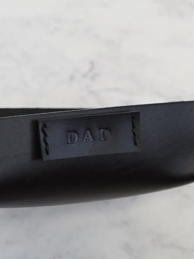 personalised leather gift for dad