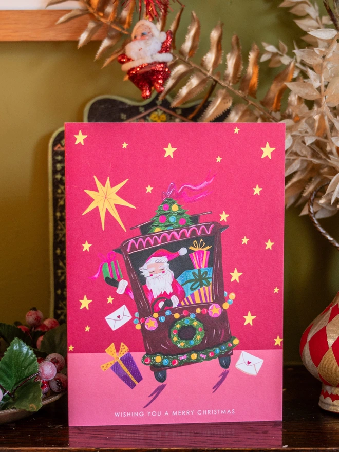 santa xmas card