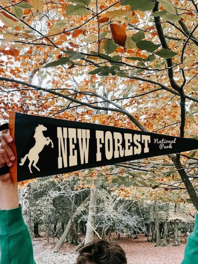 'New Forest' Felt Pennant Flag
