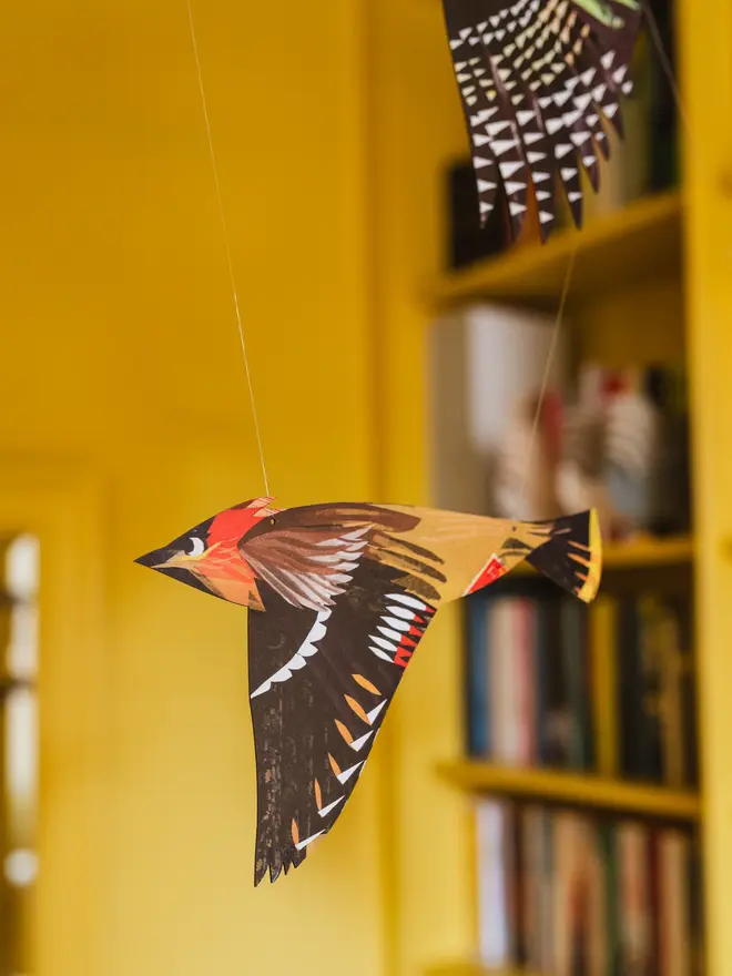 Waxwing Decorative Hanging Bird Art