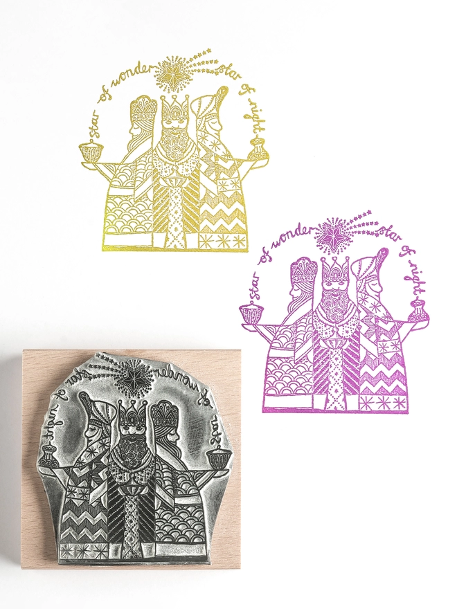 Three Kings Rubber Stamp