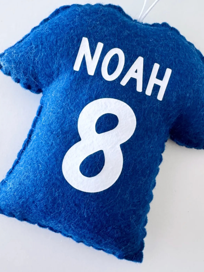 Football Shirt and Football Ornaments. The football shirt ornament