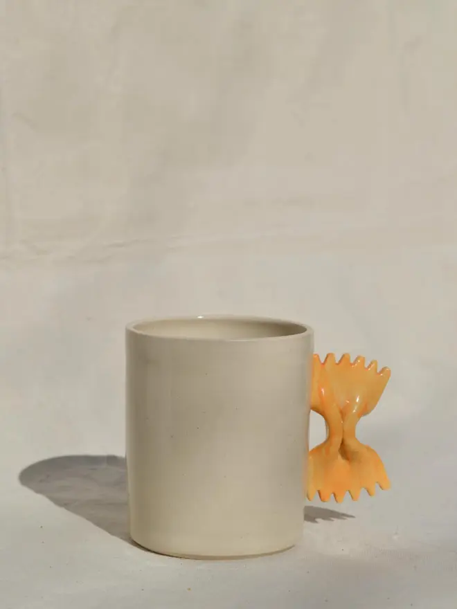 Farfalle mug unglazed (straight) Single.