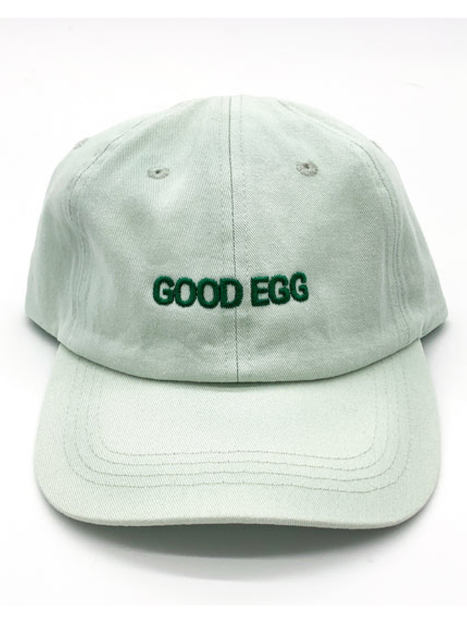 Mint green good egg cap