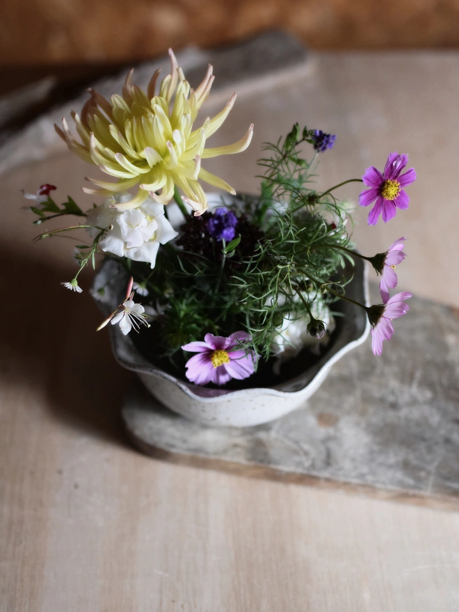 big frilled bowl