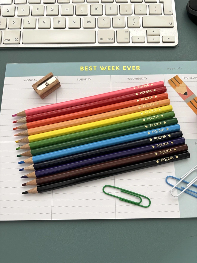 Personalised Colouring Pencil Set
