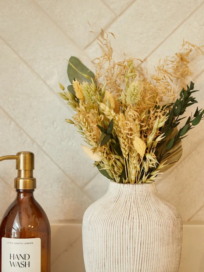Dried Flowers Neutral Bouquet Letterbox Gift