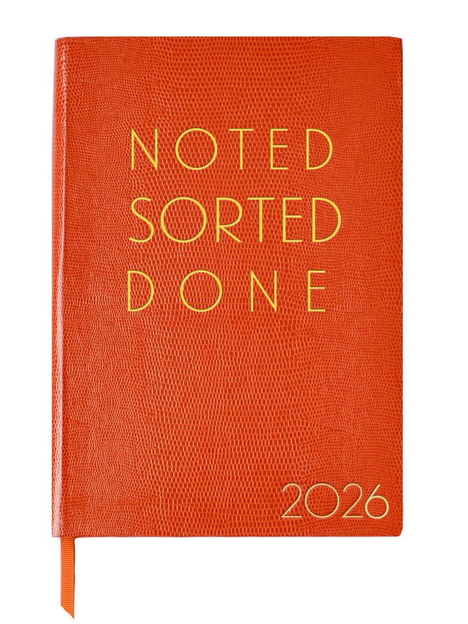 Noted sorted done 2026 diary
