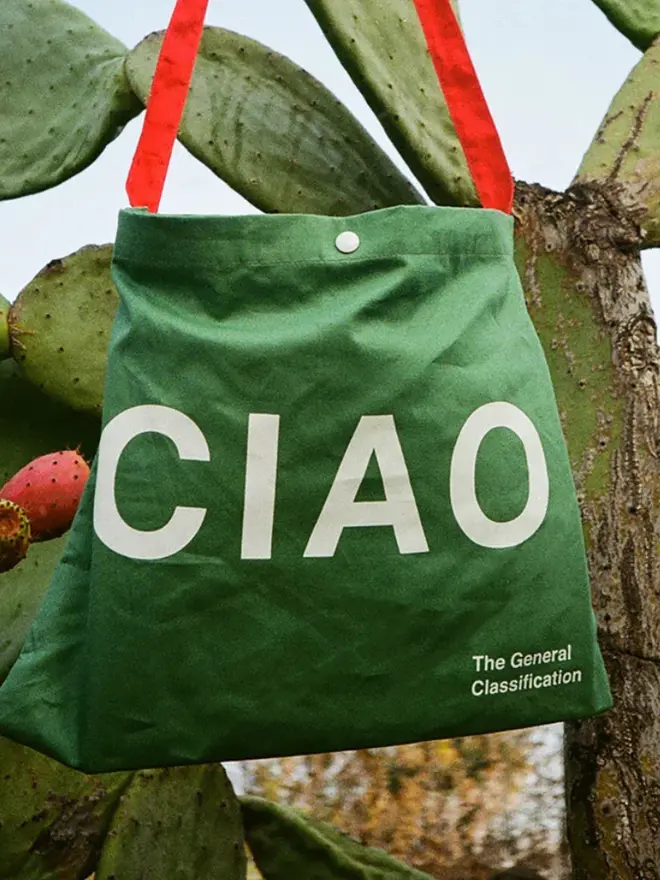 'Ciao' Canvas Musette, being worn. 