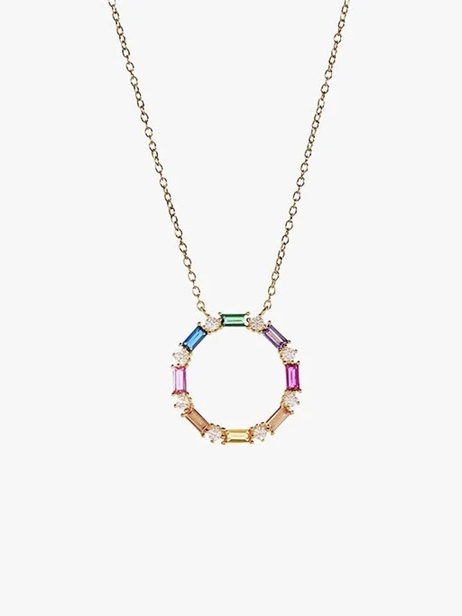 Colours of The Wild Rainbow Gold Necklace