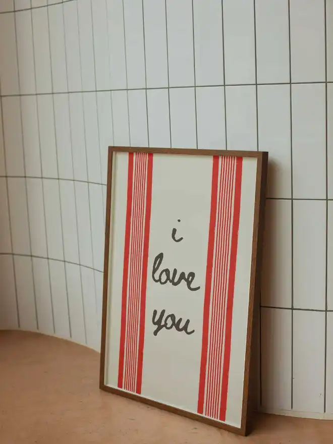 I love you print