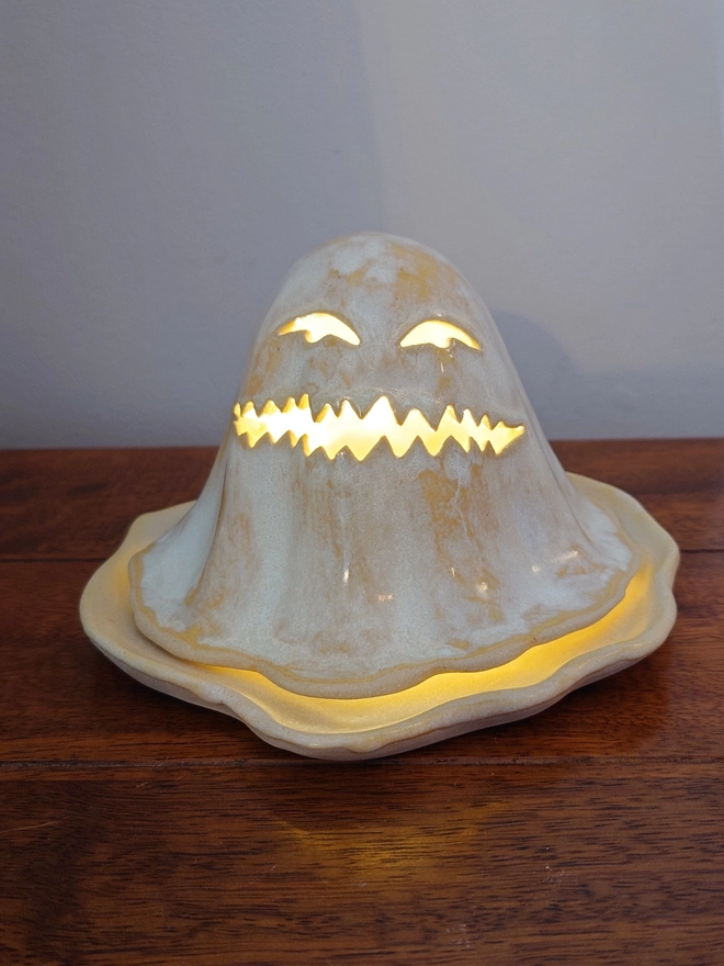 Halloween Ghost Tea Light Candle Lantern