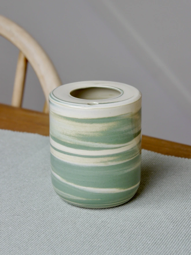 Ceramic marble take-out coffee cup