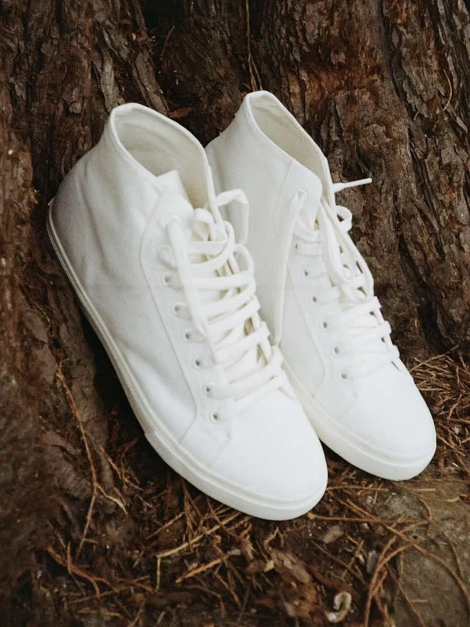 High Recycled Canvas White