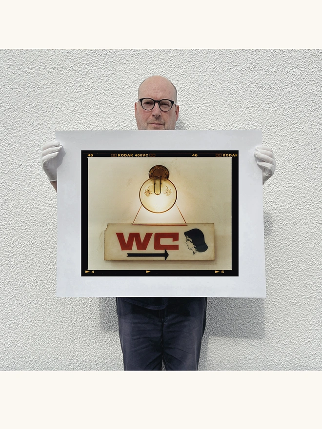 WC sign typography photography by Richard Heeps