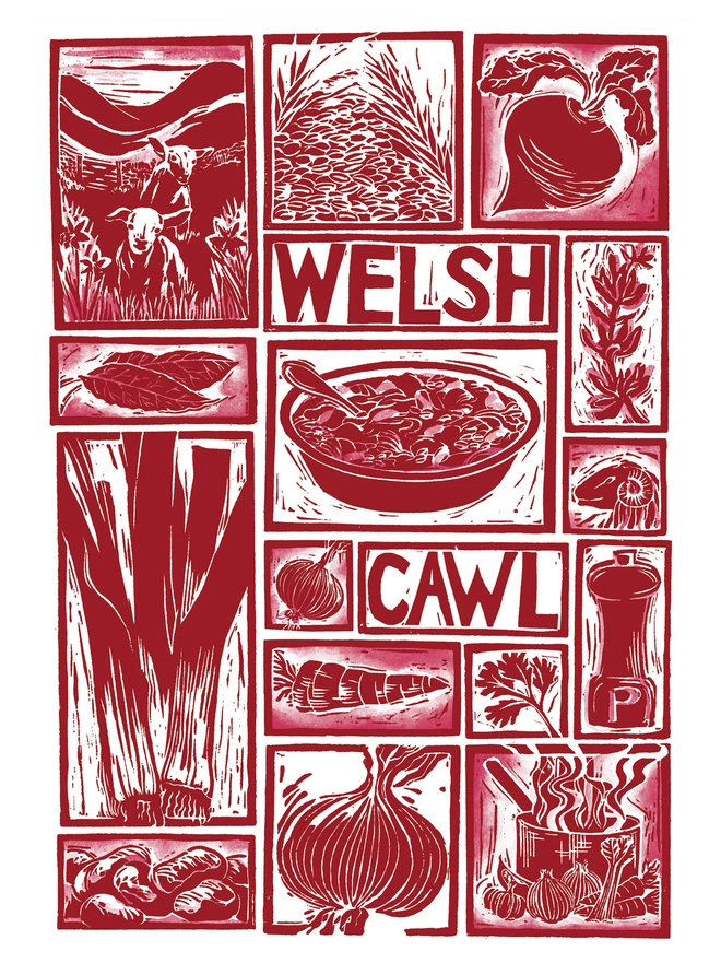 Welsh-cawl-greetings-card-illustrated-recipe-cooking-instructions-lino-cut-kate-guy
