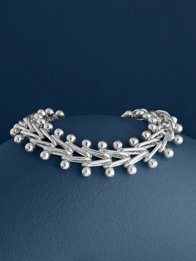 Loel Silver Deco Chain Bracelet