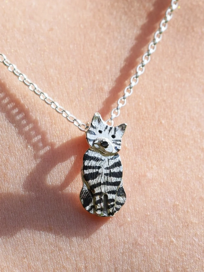 Tabby Cat Necklace