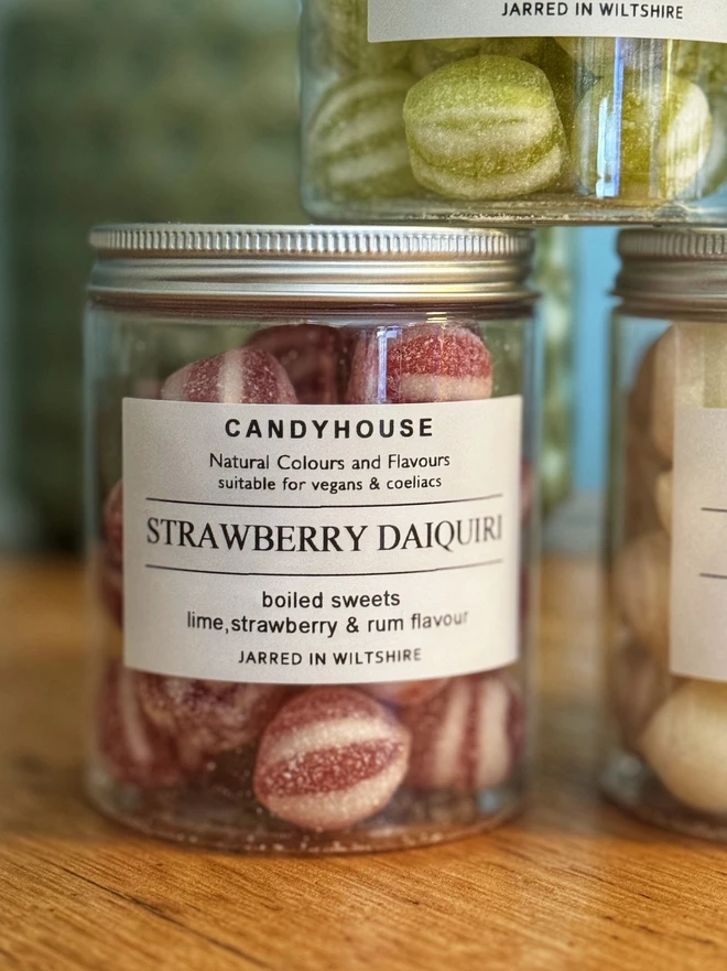 Strawberry Daquiri Cocktail Mocktail Boiled Sweets Candyhouse Vegan