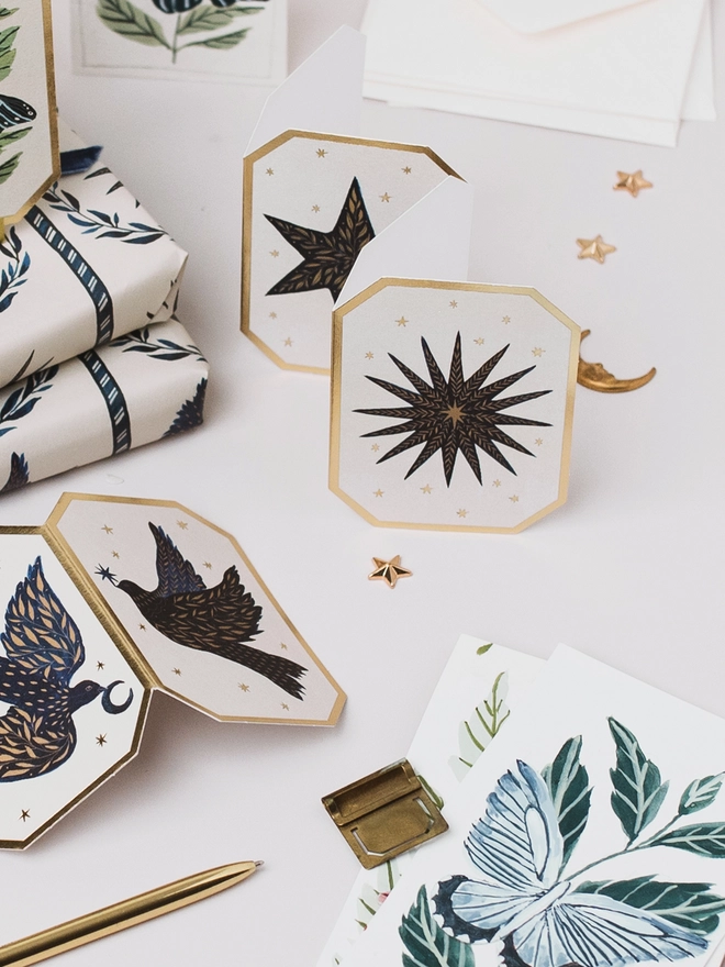 Moon Star Greeting Card