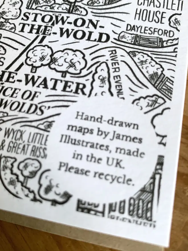 Cotswolds greetings card