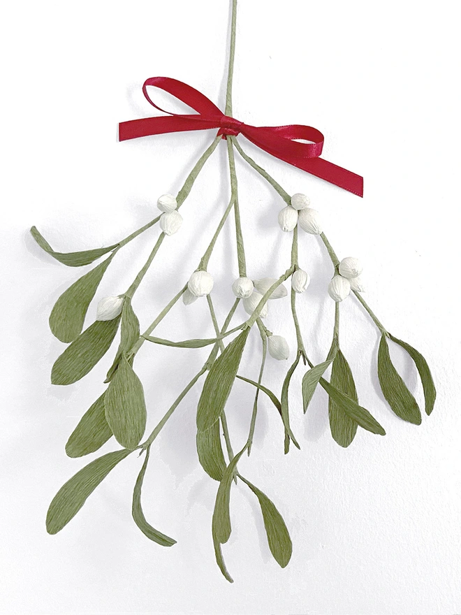 Crepe Paper Mistletoe DIY Kit
