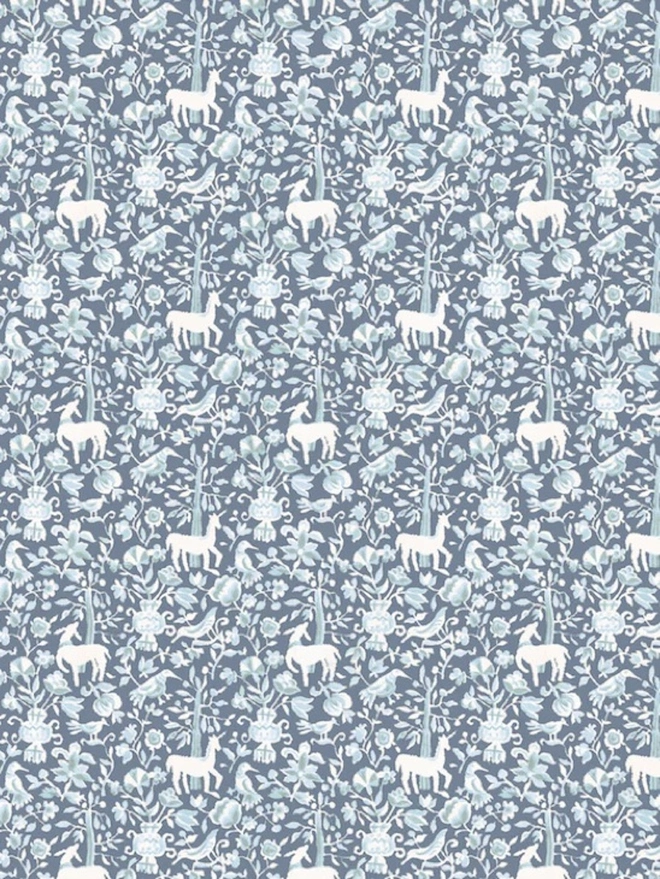 Mon Seul Desir In Dusty Blues Wallpaper