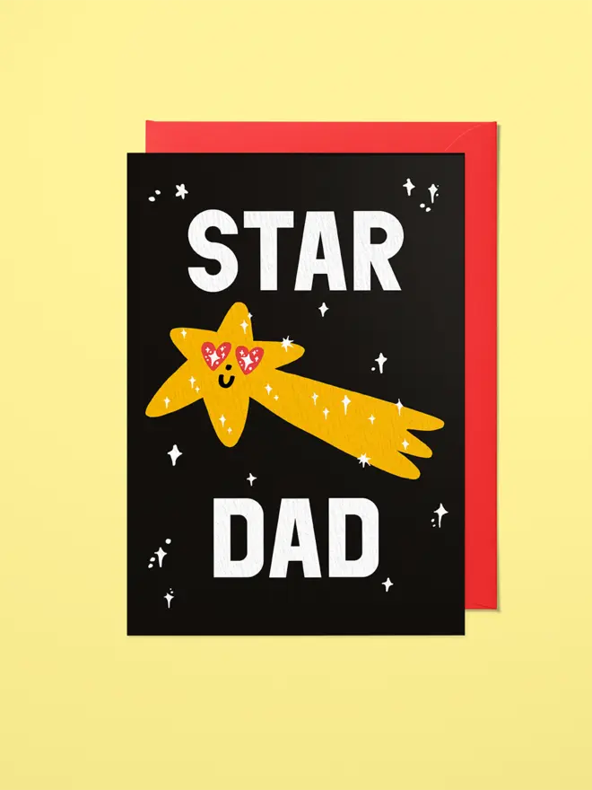 Star Dad - Greetings Card