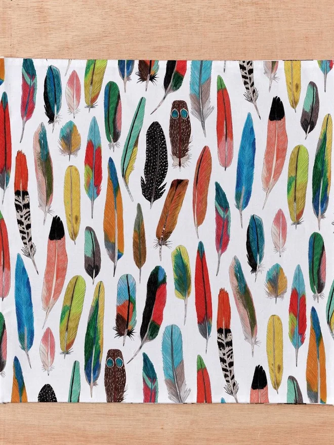 Feather Handkerchief Pocket Square 