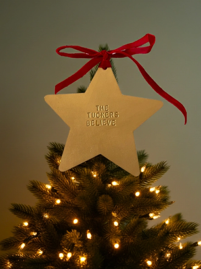 star leather gold tree topper