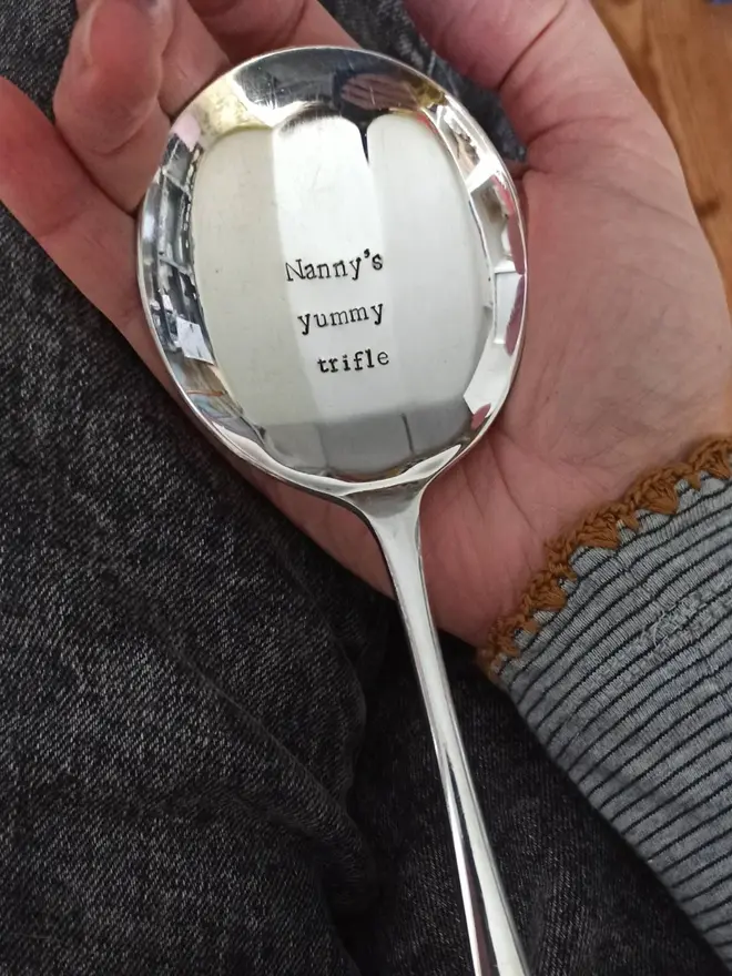 Personalised Dessert Serving Spoon