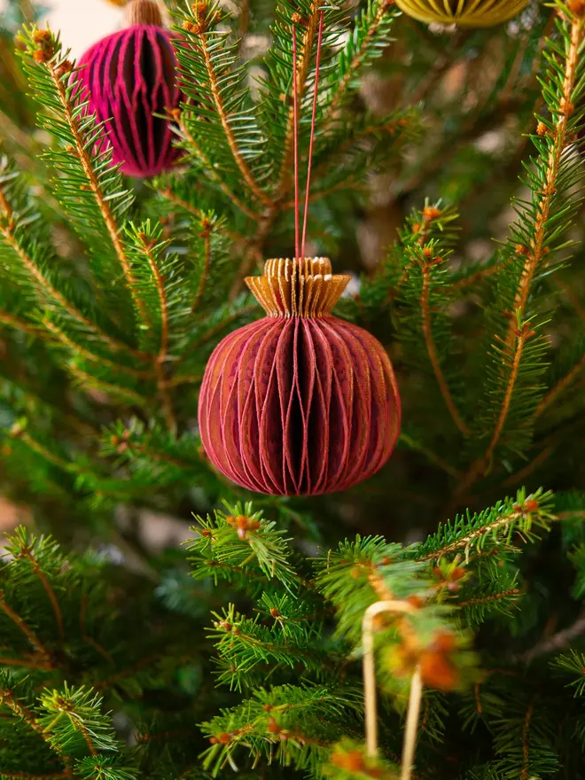 Pomegranate Honeycomb Ornament (Set Of 6)
