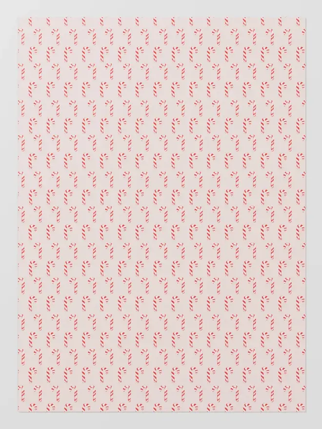 Candy Cane Wrapping Paper 