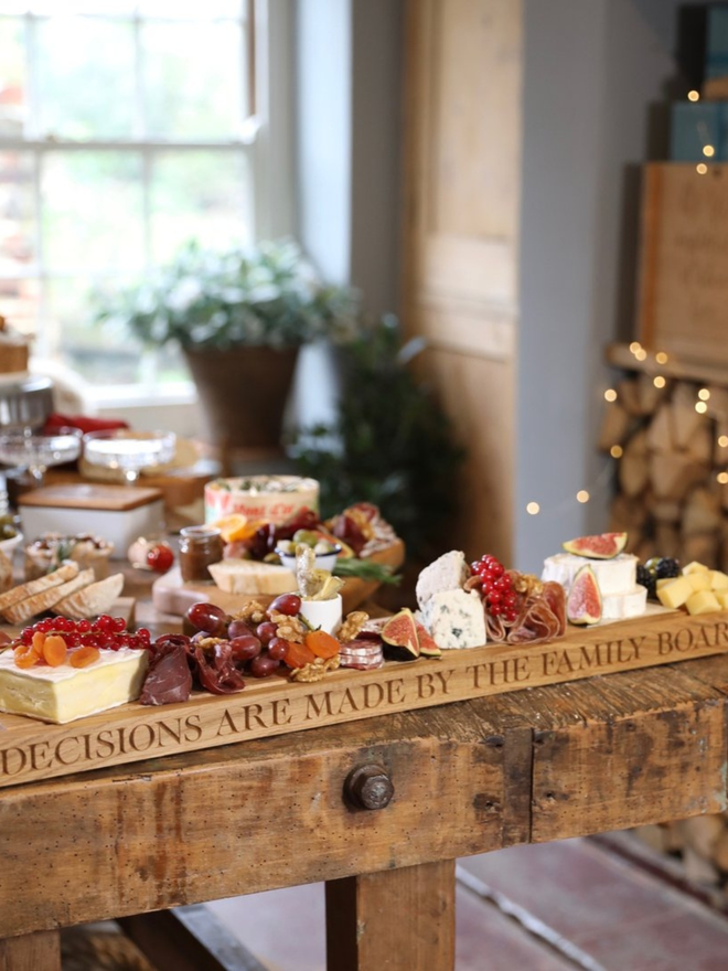 Oak charcuterie board