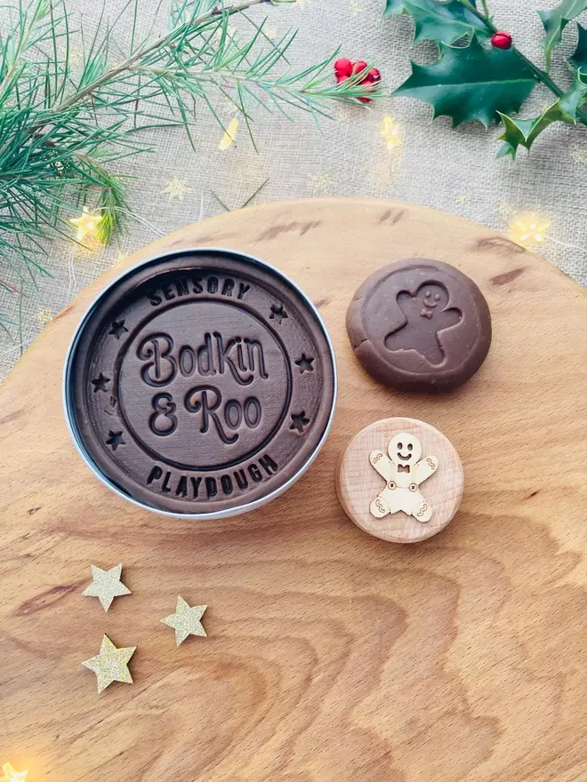 Gingerbread Playdough Stamp Set