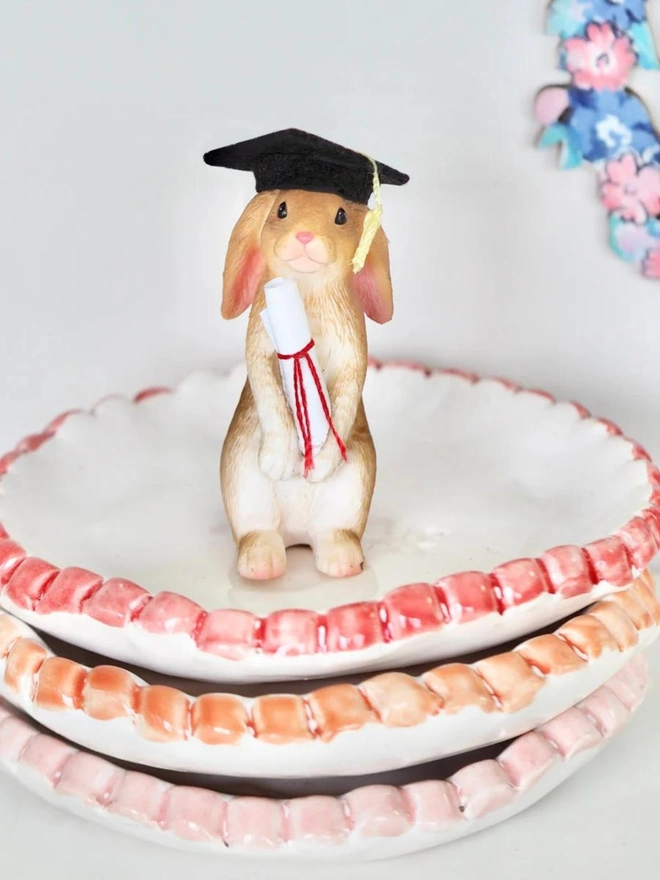 Graduation Bunny Cake Topper