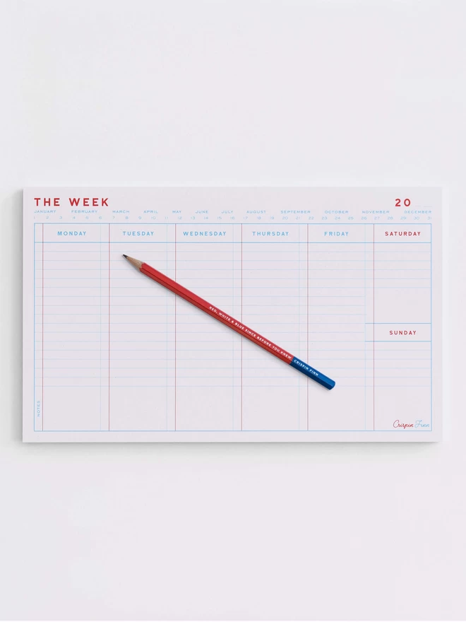 The Week Note Pad