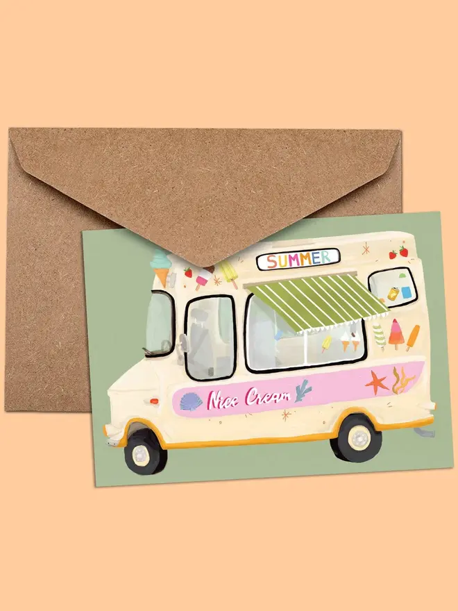 Ice Cream Van Card