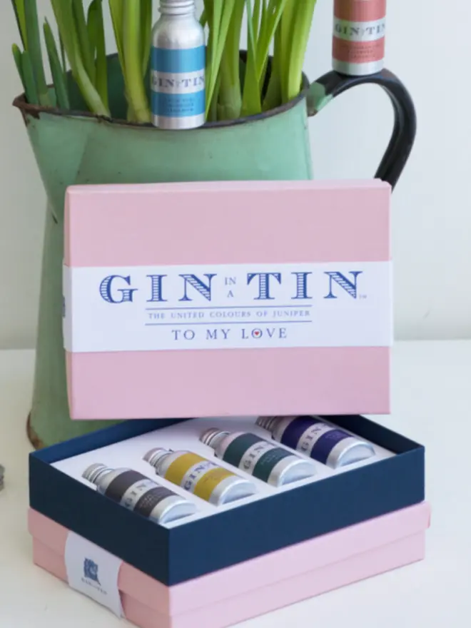 To My Love Gin Gift Set (Navy)
