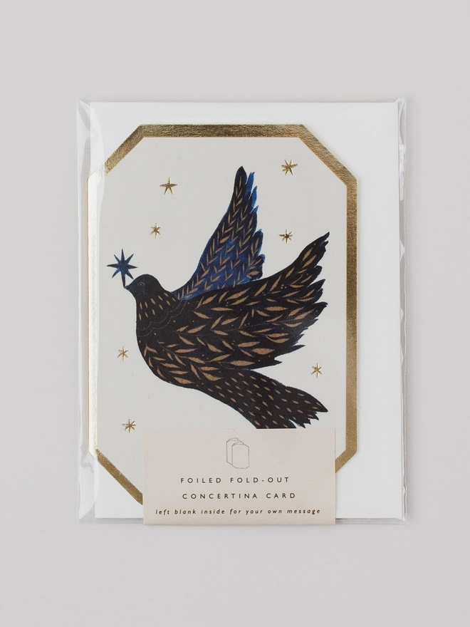 Dove Concertina Christmas Card