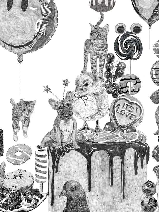 Detail of Wonderland art print