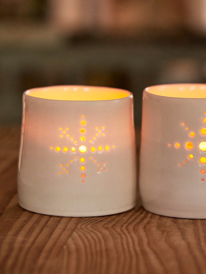 Snowflake tealight