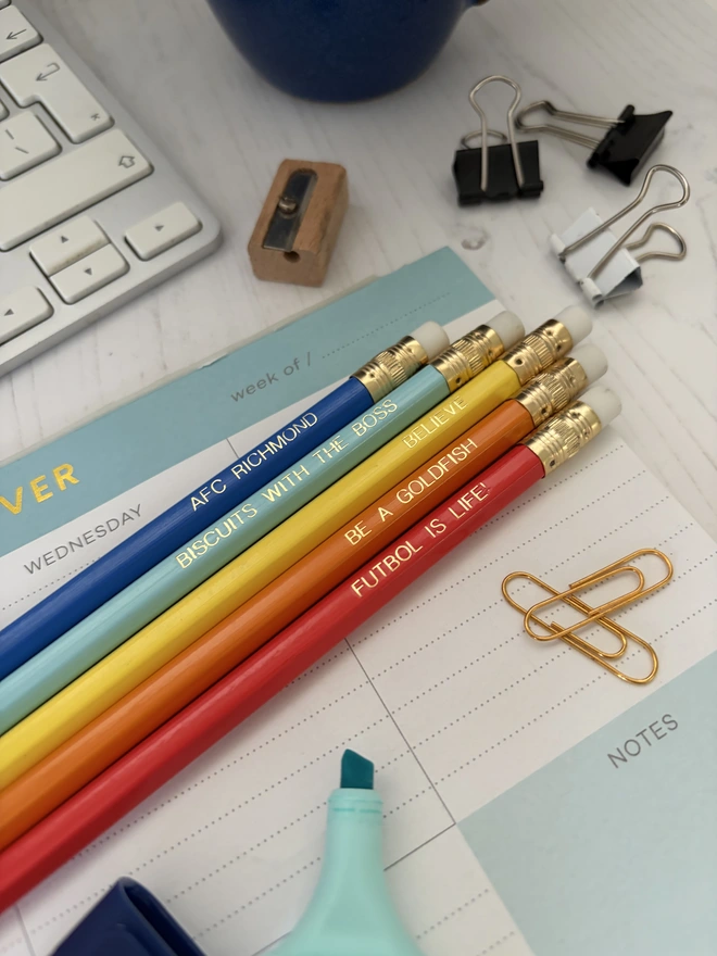 Ted Lasso Inspired Set of 5 HB Pencils