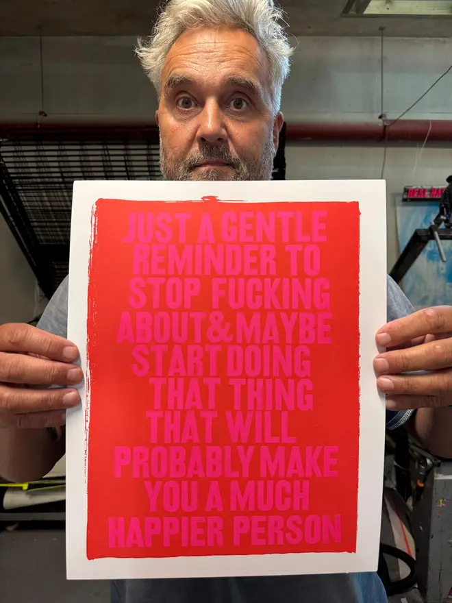Just a gentle reminder lithograph