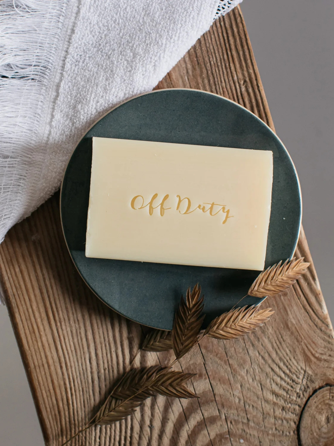 Off duty soap bar