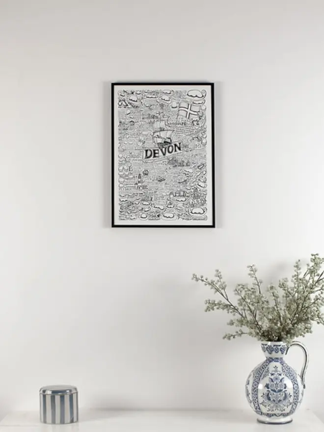 Devon Poster Wall Art Prime A3