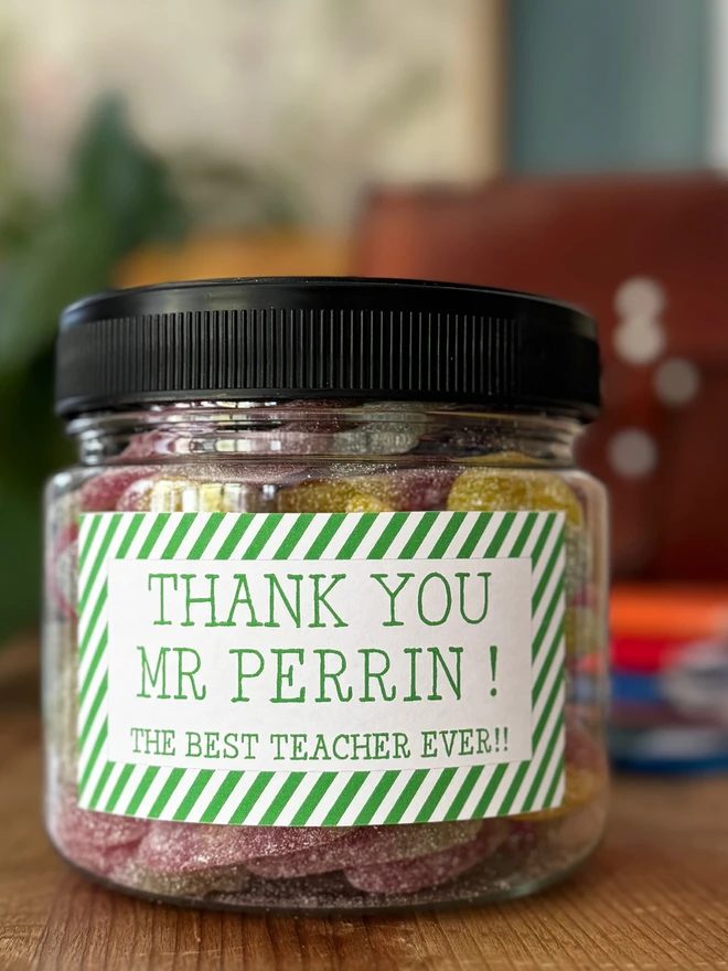 Thank You Teacher Sweets Candyhouse Personnalise