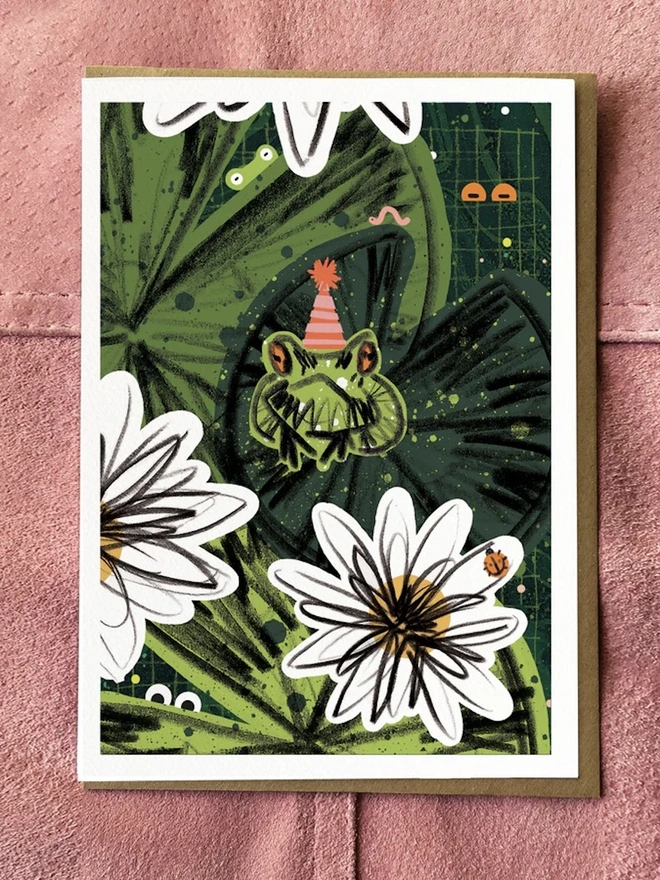 Frog Pond Birthday Card