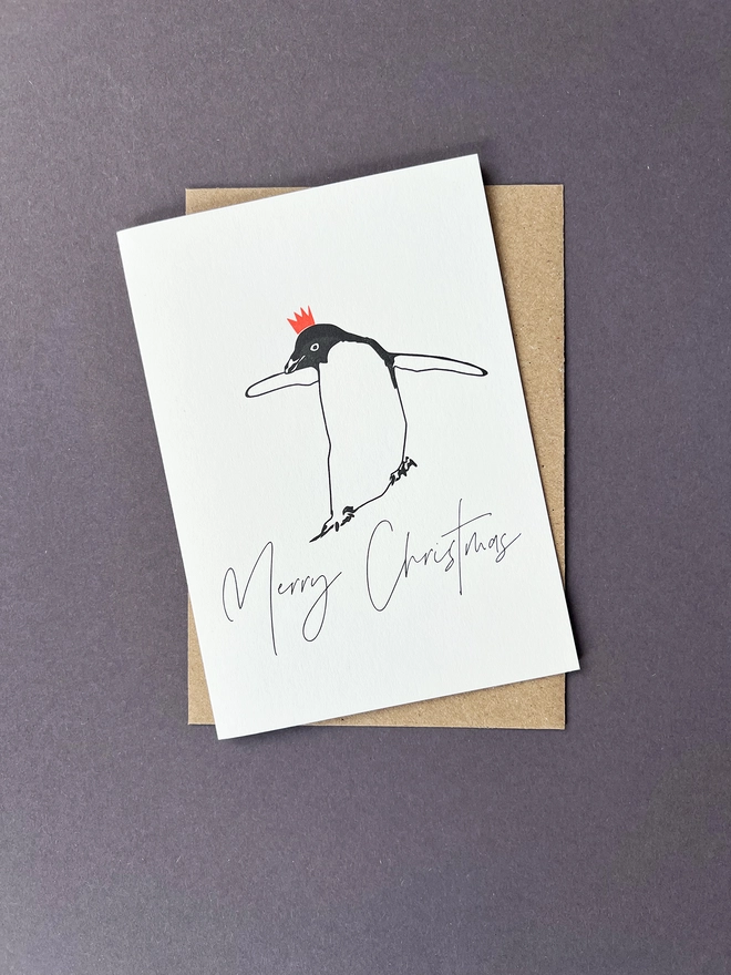 Christmas card Christmas Penguin