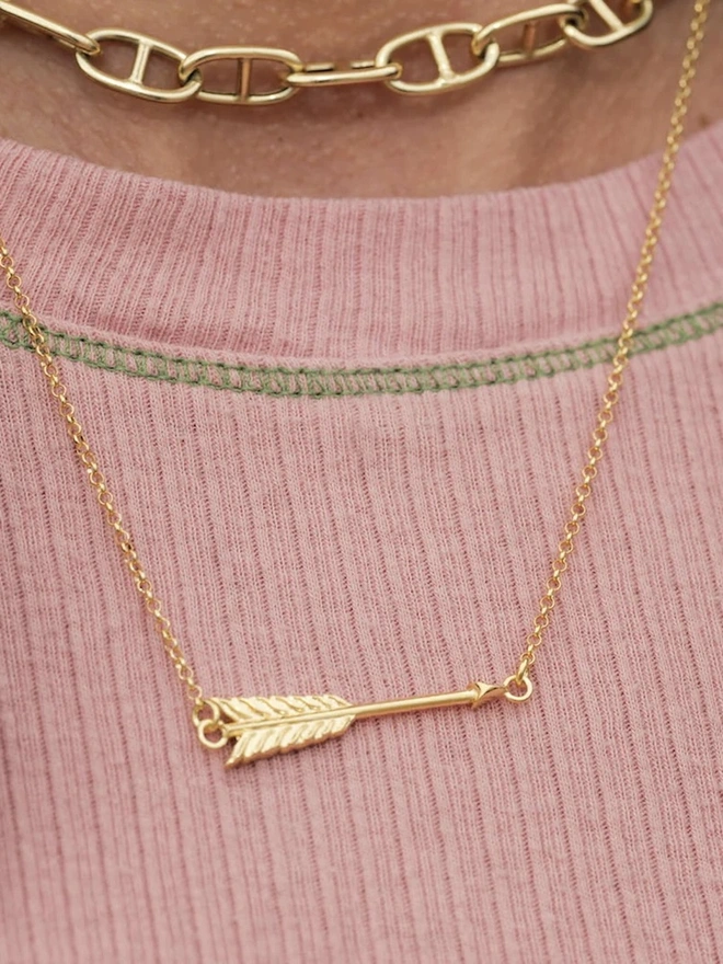 Gold Arrow Necklace